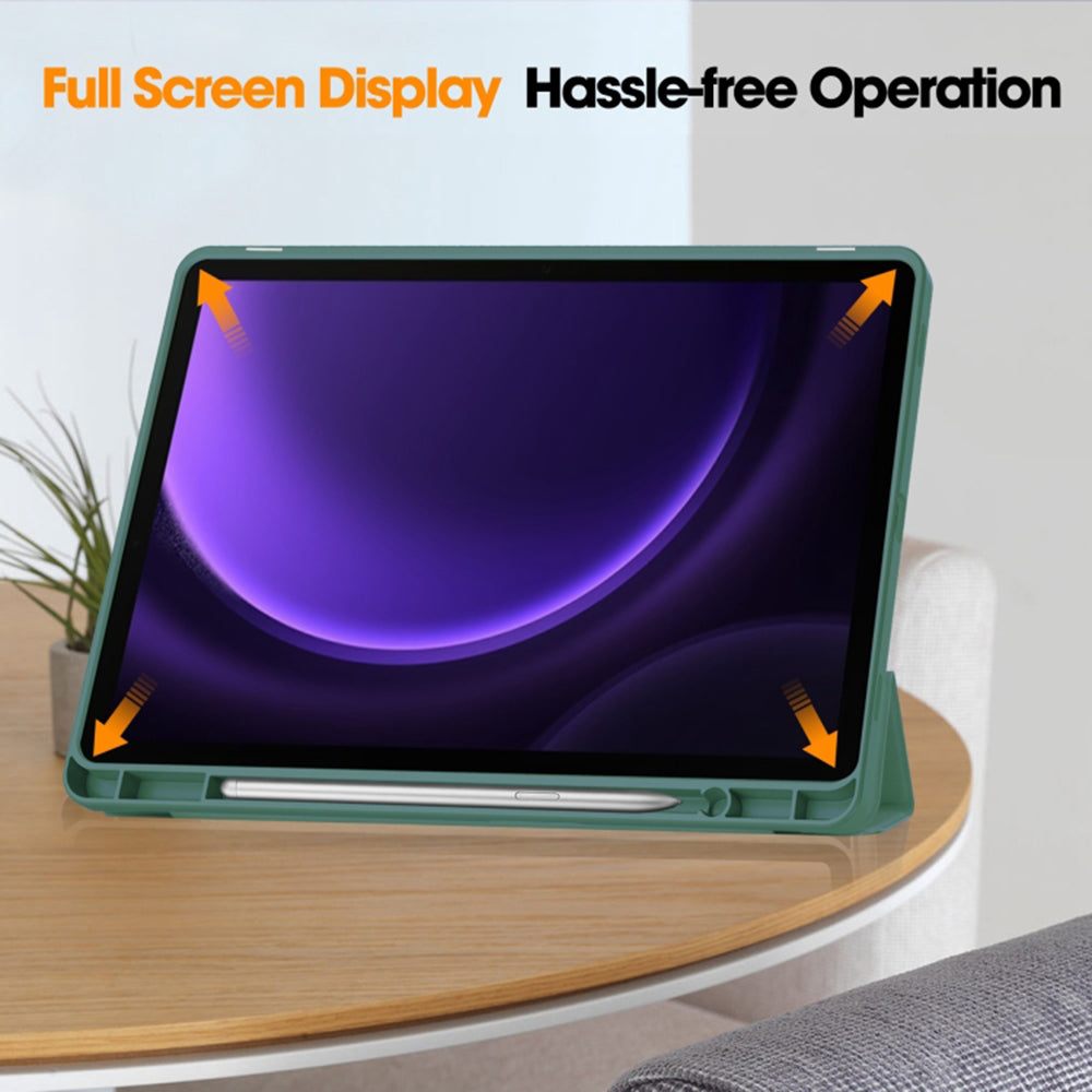 Futrola za Samsung Galaxy Tab S10 FE / Tab S9 FE, Techsuit, Flex Trifold, Zelena