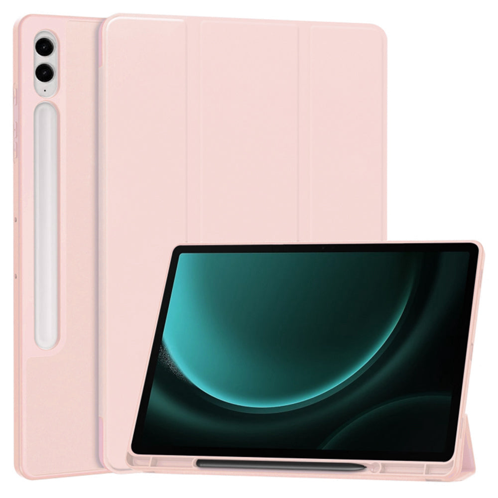 Futrola za Samsung Galaxy Tab S10+ / Tab S9 FE+ / Tab S9+, Techsuit, Flex Trifold, Roza