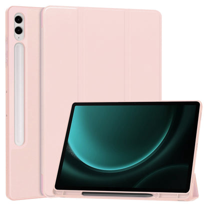 Futrola za Samsung Galaxy Tab S10+ / Tab S9 FE+ / Tab S9+, Techsuit, Flex Trifold, Roza