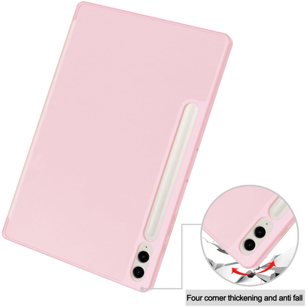 Futrola za Samsung Galaxy Tab S10+ / Tab S9 FE+ / Tab S9+, Techsuit, Flex Trifold, Roza