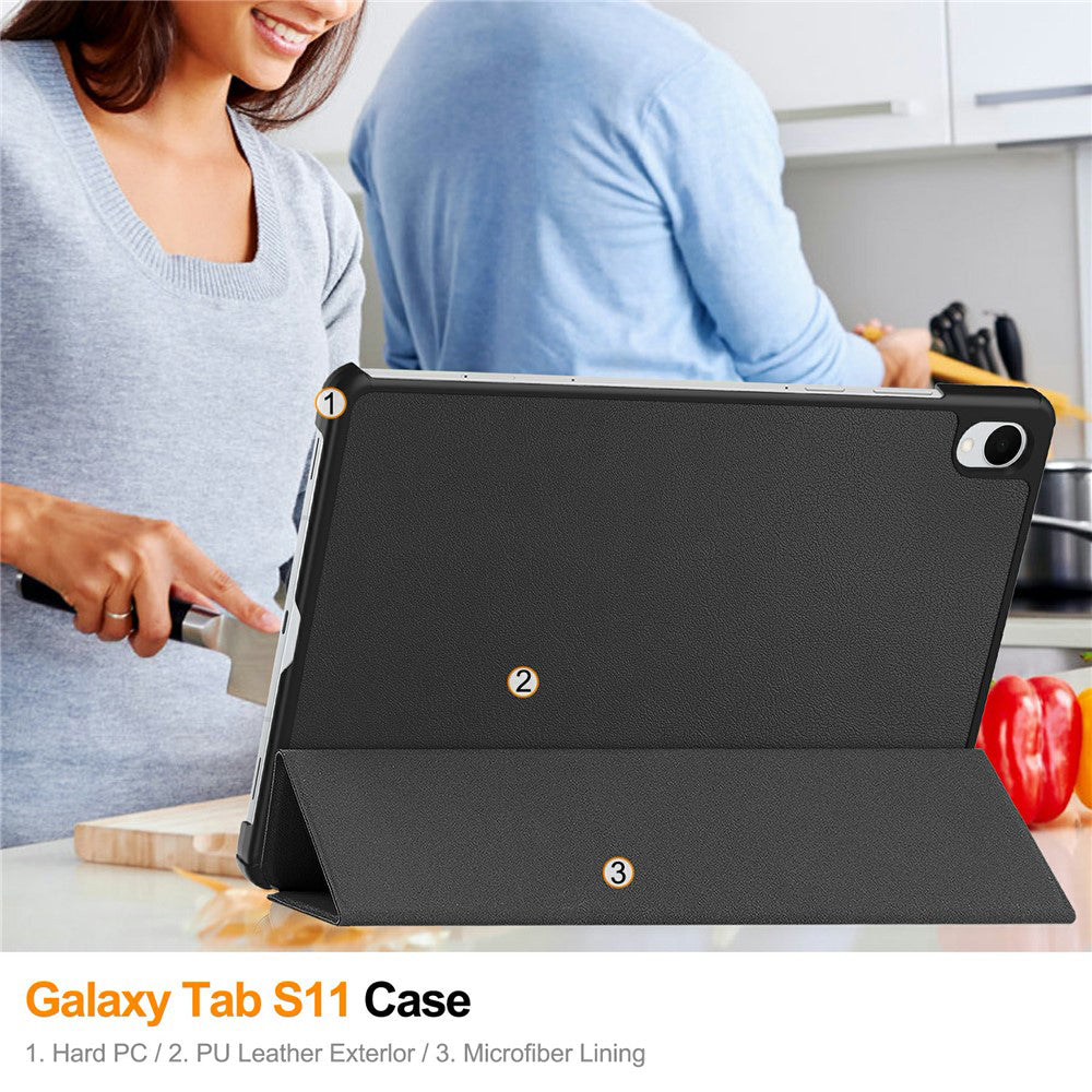 Maska za Samsung Galaxy Tab S11, Techsuit, FoldPro, Roza