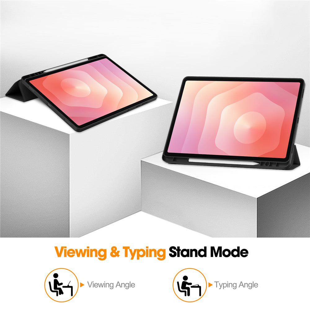 Futrola za Samsung Galaxy Tab S12 Plus, Techsuit, Flex Trifold, Crna