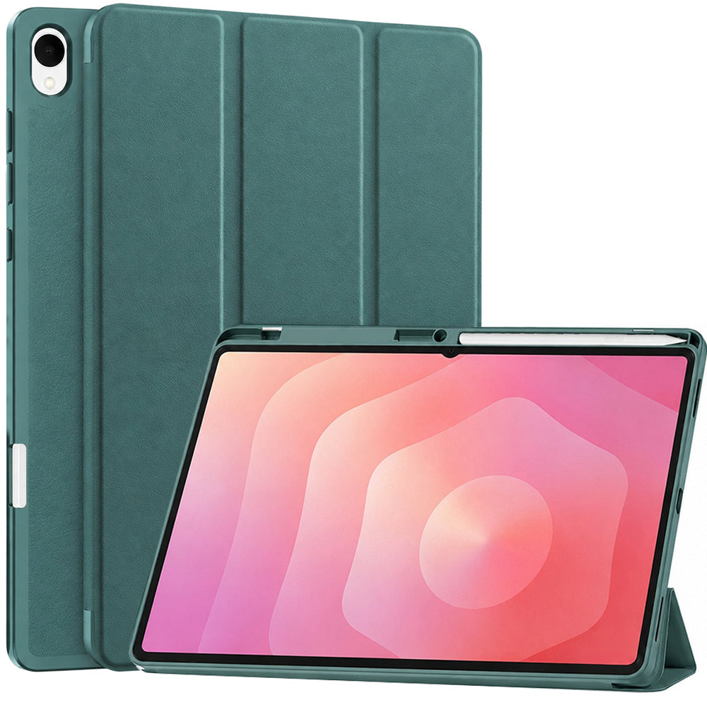 Futrola za Samsung Galaxy Tab S12 Plus, Techsuit, Flex Trifold, Zelena