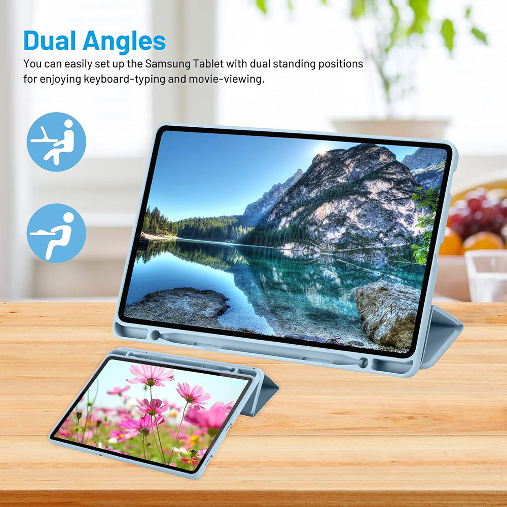 Futrola za Samsung Galaxy Tab S6 Lite (2024) / Tab S6 Lite (2022) / Tab S6 Lite (2020), Techsuit, Flex Trifold, Plava