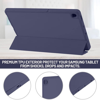 Futrola za Samsung Galaxy Tab S6 Lite (2024) / Tab S6 Lite (2022) / Tab S6 Lite (2020), Techsuit, Flex Trifold, Tamnoplava