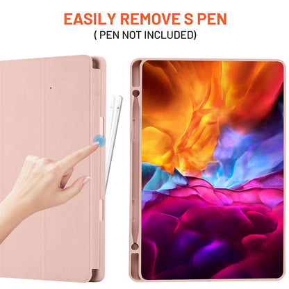 Futrola za Samsung Galaxy Tab S6 Lite (2024) / Tab S6 Lite (2022) / Tab S6 Lite (2020), Techsuit, Flex Trifold, Roza