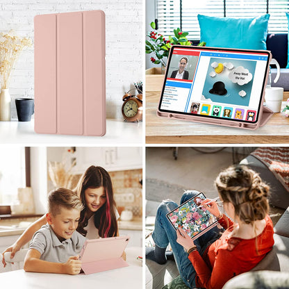Futrola za Samsung Galaxy Tab S6 Lite (2024) / Tab S6 Lite (2022) / Tab S6 Lite (2020), Techsuit, Flex Trifold, Roza