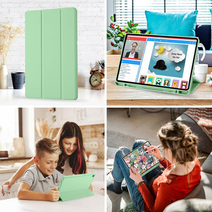 Futrola za Samsung Galaxy Tab S6 Lite (2024) / Tab S6 Lite (2022) / Tab S6 Lite (2020), Techsuit, Flex Trifold, Matcha Zelena