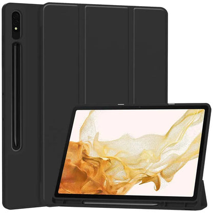 Futrola za Samsung Galaxy Tab S8+ / Tab S7+, Techsuit, Flex Trifold, Crna