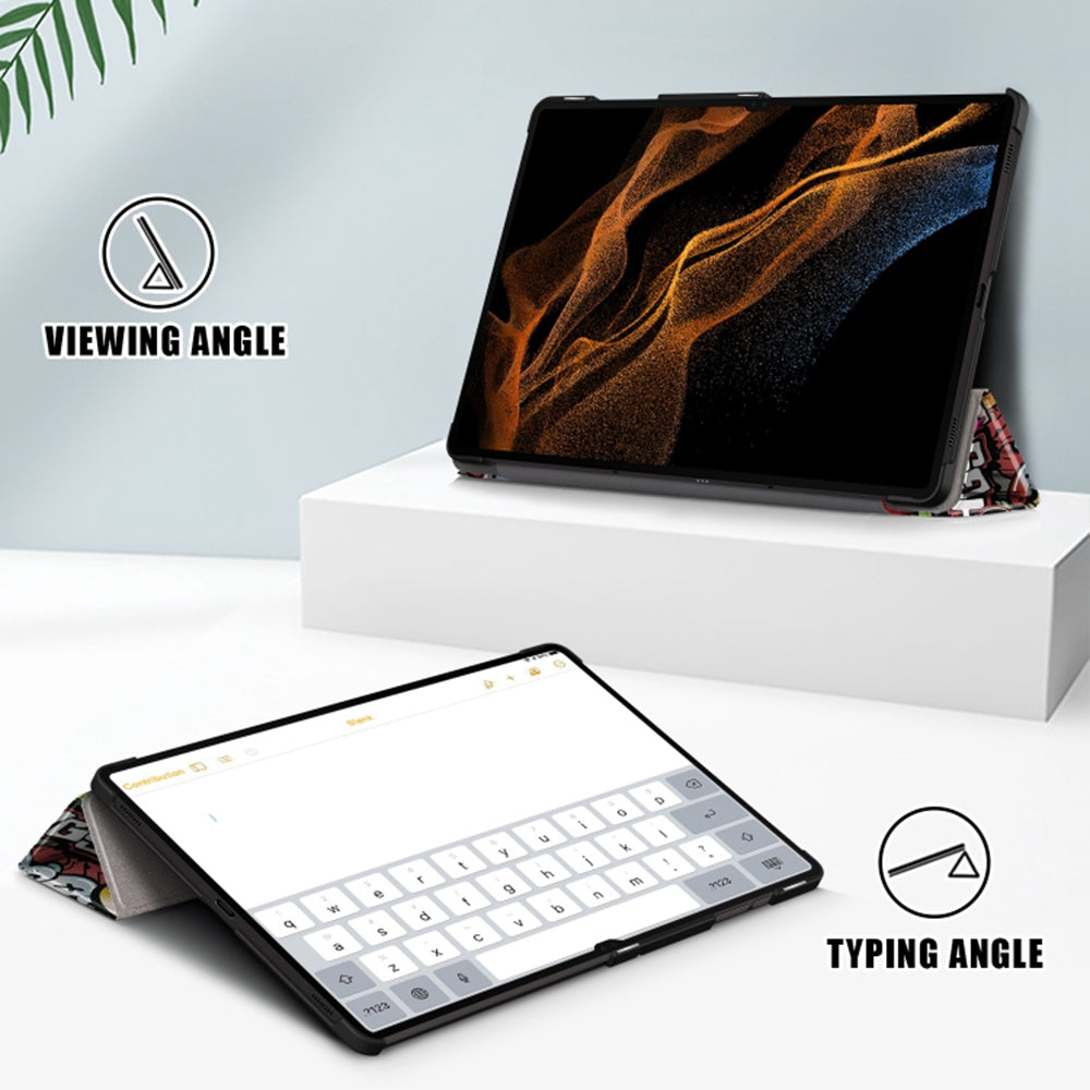 Futrola za Samsung Galaxy Tab S8 Ultra, Techsuit, FoldPro Urban Vibe, Višebojna