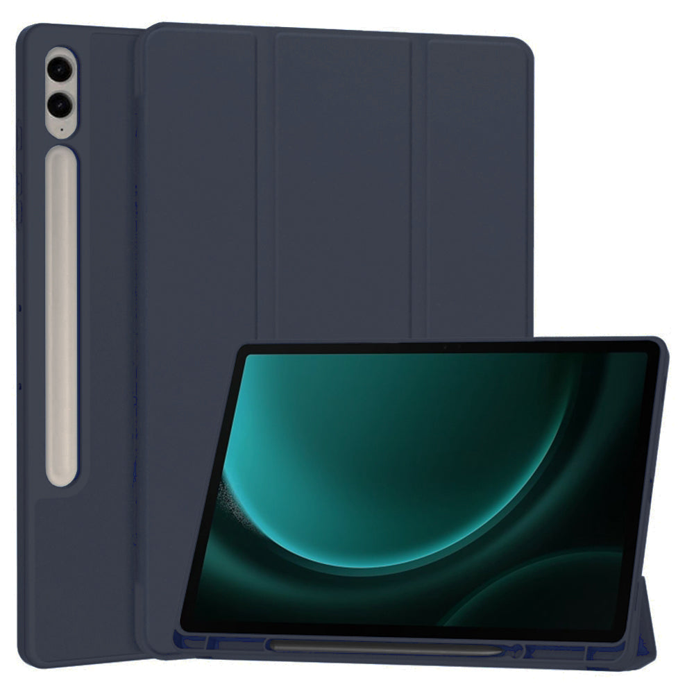 Futrola za Samsung Galaxy Tab S9 FE+, Techsuit, Flex Trifold, Tamnoplava