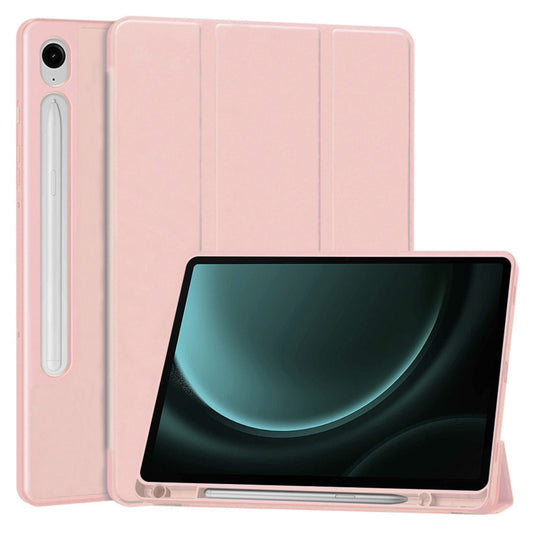 Futrola za Samsung Galaxy Tab S9 FE / Tab S9 / Tab S10 FE, Techsuit, Flex Trifold, Roza