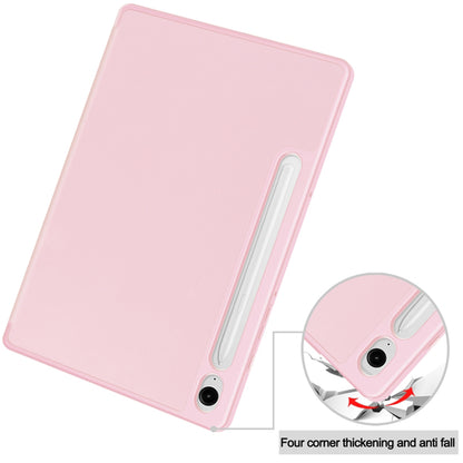 Futrola za Samsung Galaxy Tab S9 FE / Tab S9 / Tab S10 FE, Techsuit, Flex Trifold, Roza