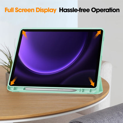 Futrola za Samsung Galaxy Tab S9 FE / Tab S9 / Tab S10 FE, Techsuit, Flex Trifold, Matcha Zelena