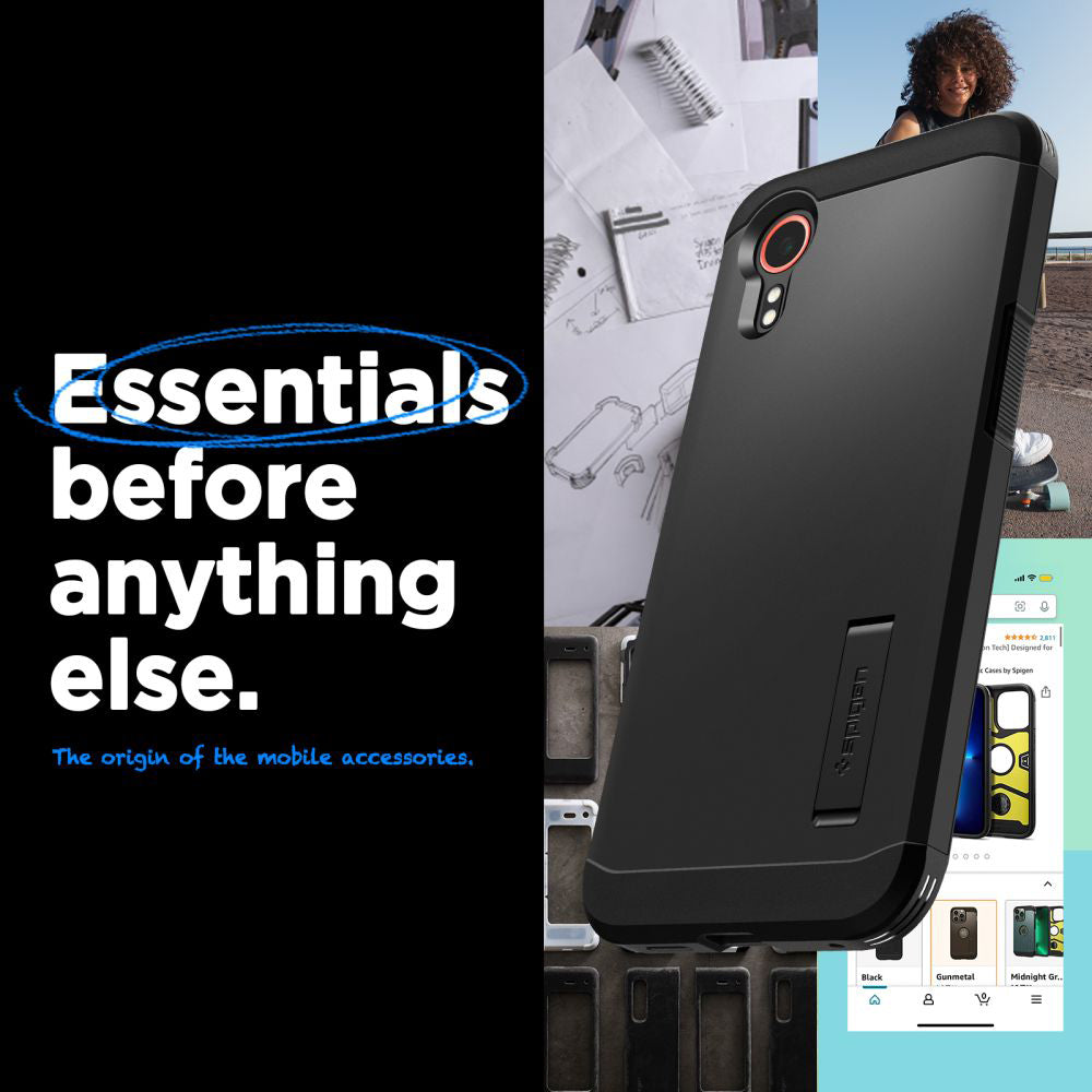 Maska za Samsung Galaxy Xcover7 G556, Spigen, Tough Armor, Crna ACS07505