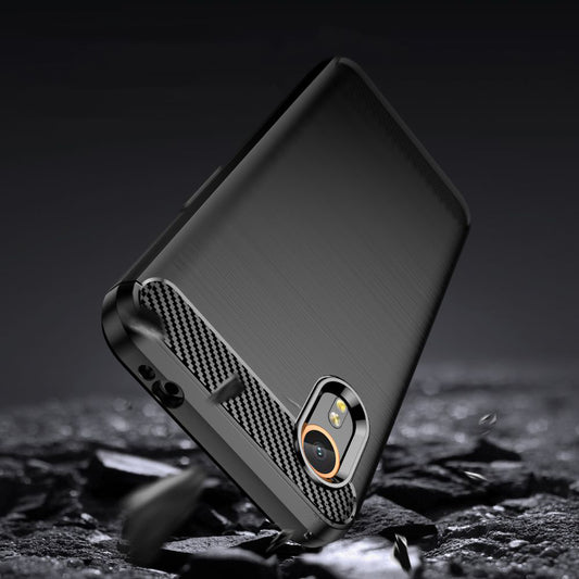 Maska za Samsung Galaxy Xcover7 G556, Techsuit, Karbon, Crna