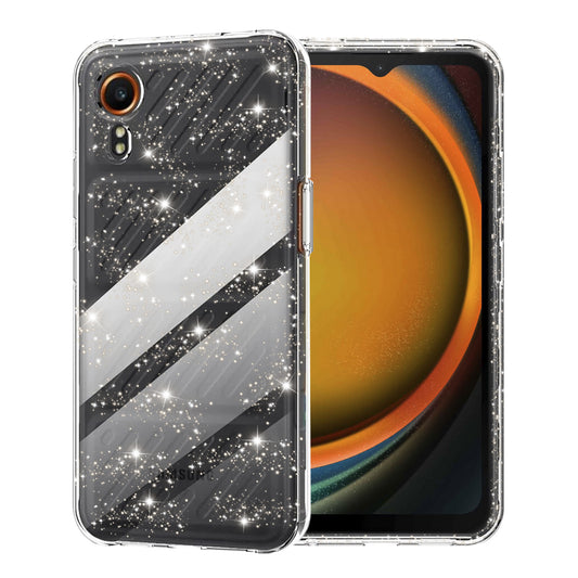 Maska za Samsung Galaxy Xcover7 G556, Techsuit, SparkleSkin, Prozirna