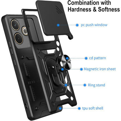 Maska za Samsung Galaxy XCover7 Pro, Techsuit, CamShield, Crna