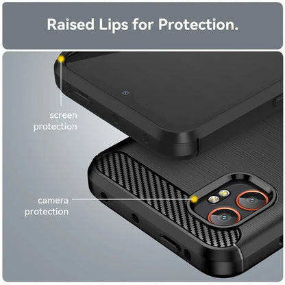 Maska za Samsung Galaxy XCover7 Pro, Techsuit, Karbon, Crna