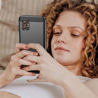 Maska za Samsung Galaxy XCover7 Pro, Techsuit, Karbon, Crna