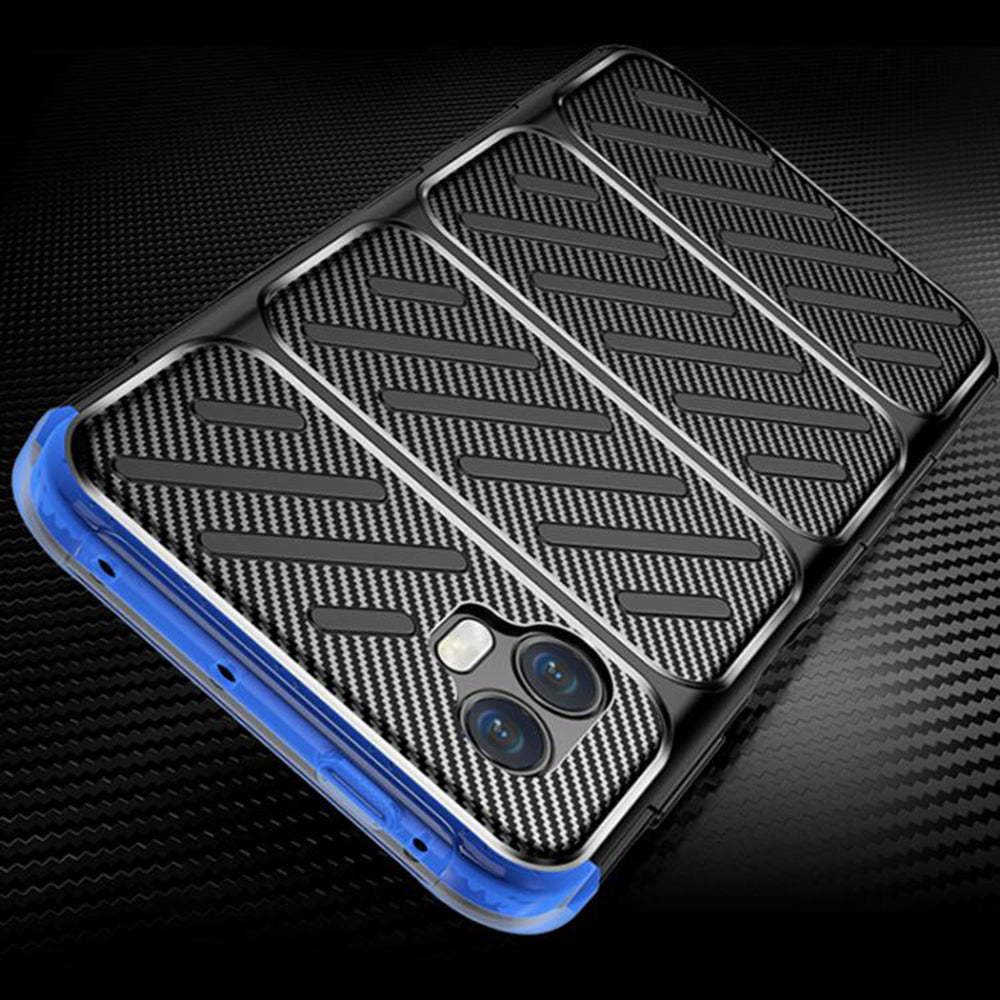 Maska za Samsung Galaxy XCover7 Pro, Techsuit, CarbonFiber, Crna