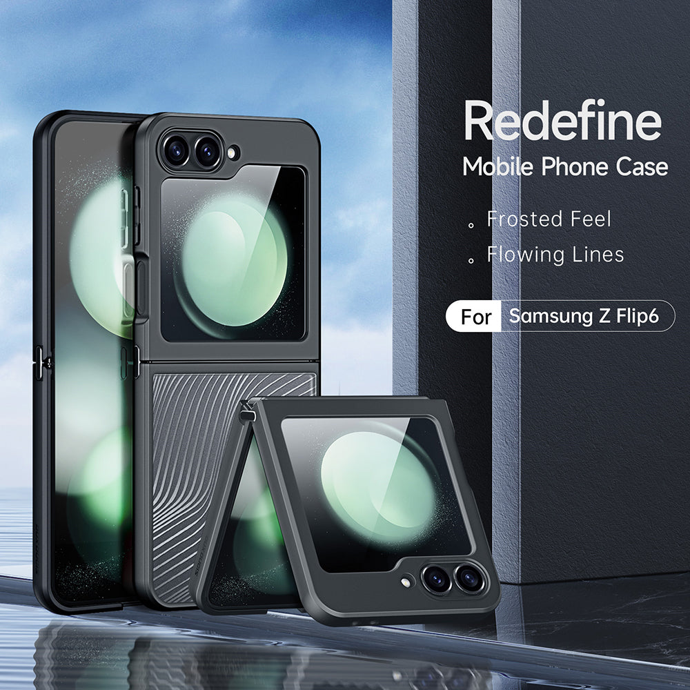 Maska za Samsung Galaxy Z Flip6 F741, DUX DUCIS, Aimo, Crna