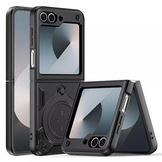 Maska za Samsung Galaxy Z Flip7 FE F761 / Z Flip6 F741, Techsuit, CamGuard Pro, Crna