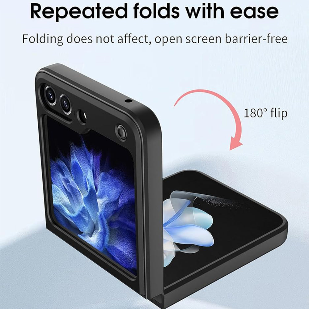 Maska za Samsung Galaxy Z Flip7 FE F761 / Z Flip6 F741, Techsuit, CamGuard Pro, Crna