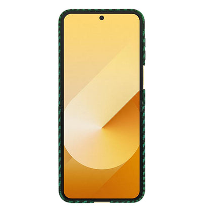 Maska za Samsung Galaxy Z Flip7 FE F761 / Z Flip6 F741, Techsuit, Carbonite FiberShell, Zelena