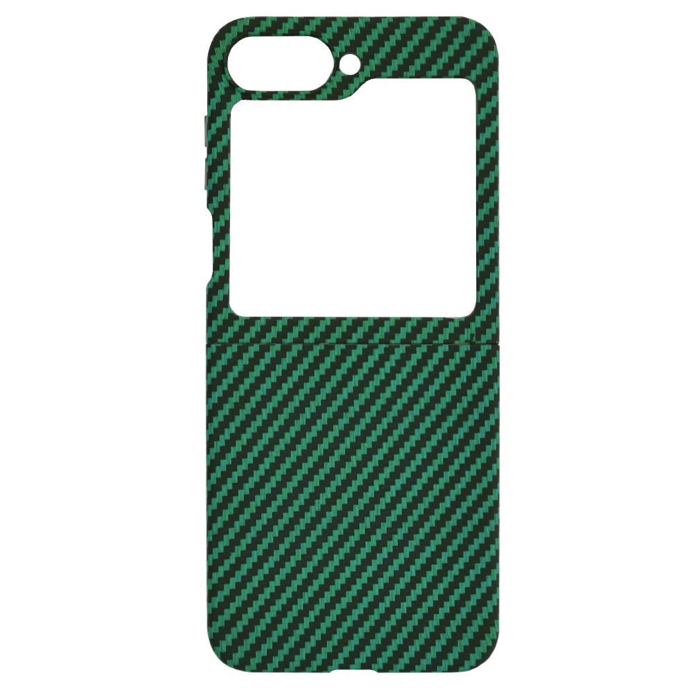 Maska za Samsung Galaxy Z Flip7 FE F761 / Z Flip6 F741, Techsuit, Carbonite FiberShell, Zelena