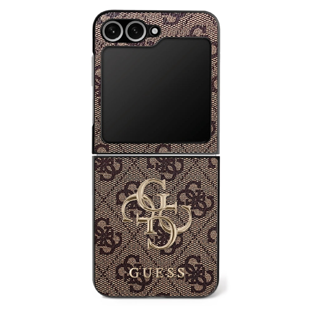 Futrola za Samsung Galaxy Z Flip7 F766, Guess, 4G Metal Logo, Smeđa