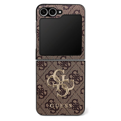 Futrola za Samsung Galaxy Z Flip7 F766, Guess, 4G Metal Logo, Smeđa