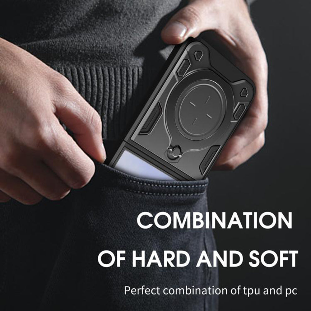 Maska za Samsung Galaxy Z Flip7 F766, Techsuit, CamGuard Pro, Ljubičasta
