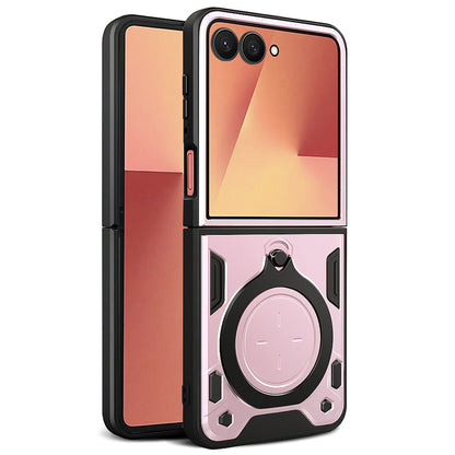 Maska za Samsung Galaxy Z Flip7 F766, Techsuit, CamGuard Pro, Ružičasto Zlatna