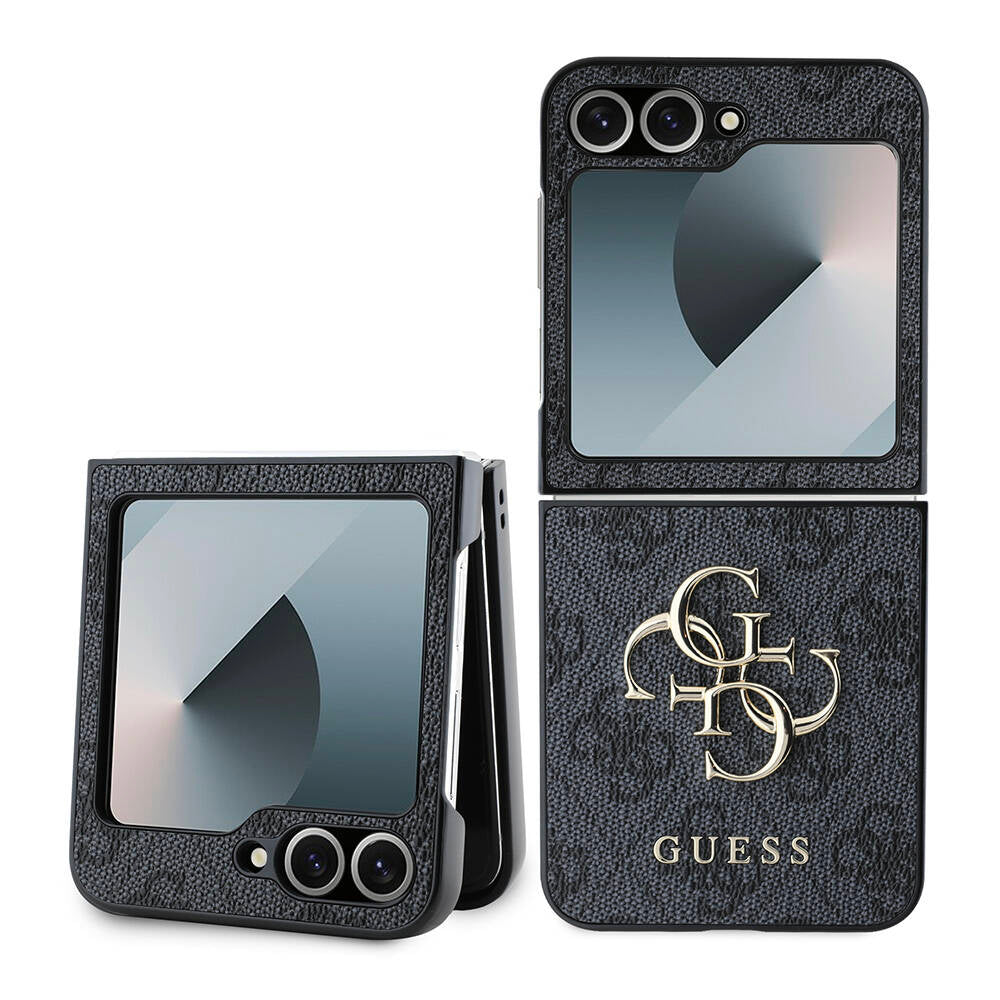 Futrola za Samsung Galaxy Z Flip7 FE F761 / Z Flip6 F741, Guess, 4G Metal Logo, Crna
