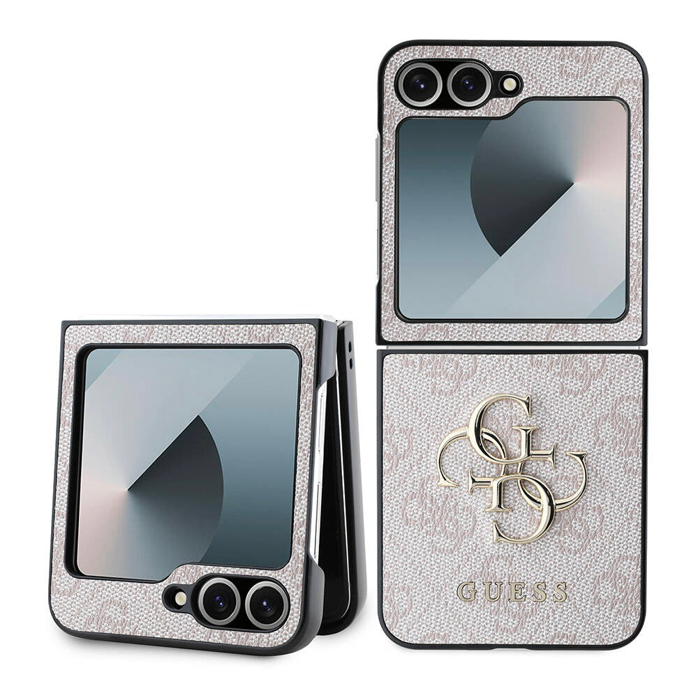 Futrola za Samsung Galaxy Z Flip7 FE F761 / Z Flip6 F741, Guess, 4G Metal Logo, Roza