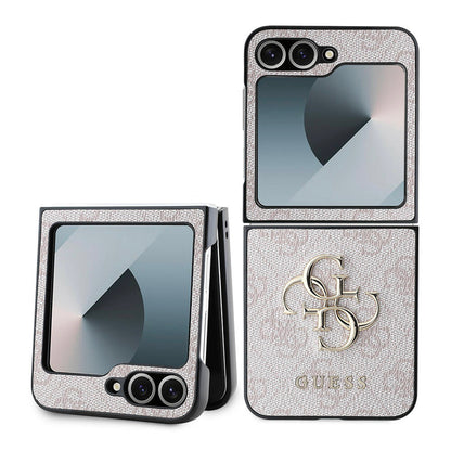 Futrola za Samsung Galaxy Z Flip7 FE F761 / Z Flip6 F741, Guess, 4G Metal Logo, Roza
