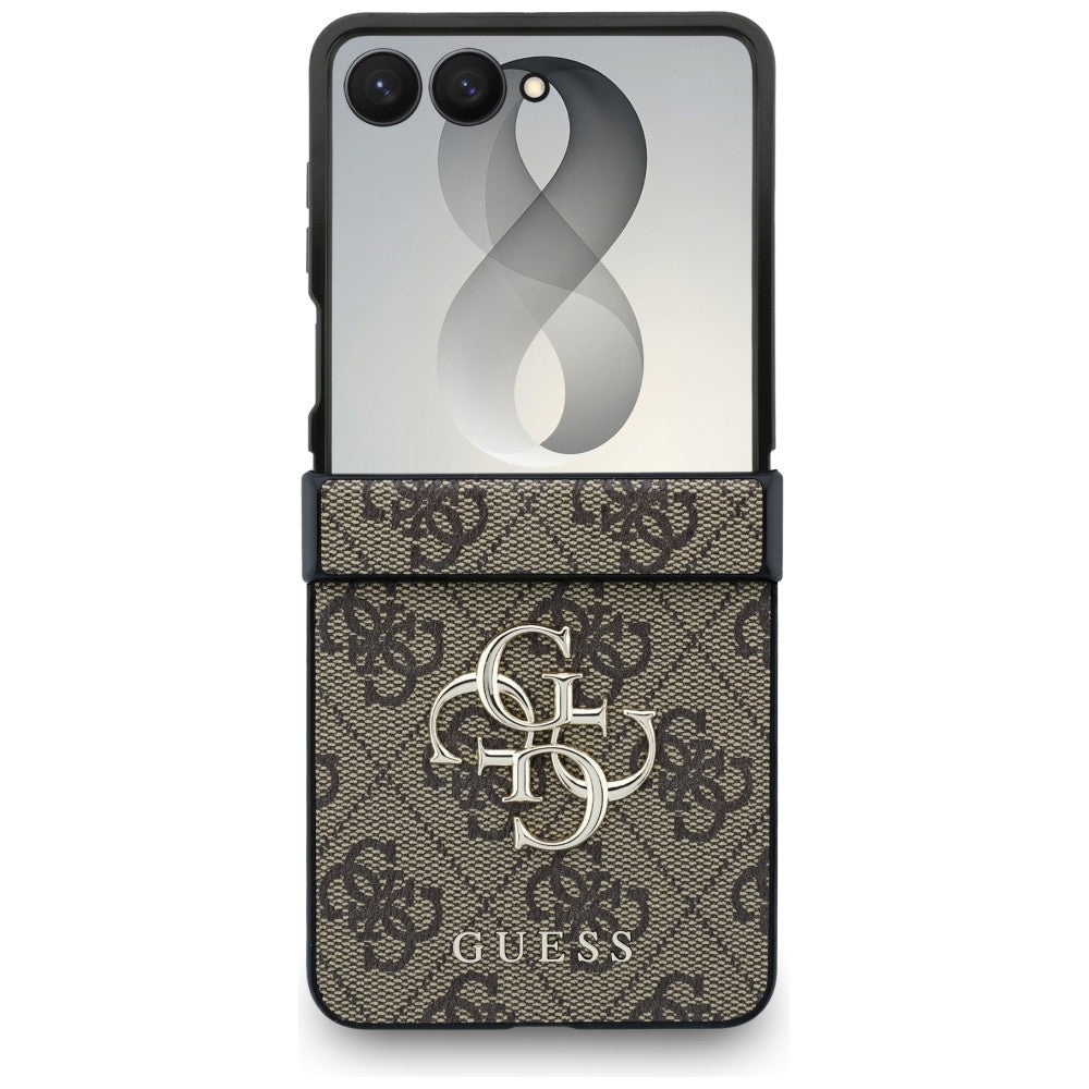 Maska za Samsung Galaxy Z Flip8 F776, Guess, 4G Big Logo, Smeđa