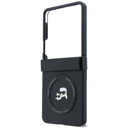 Maska za Samsung Galaxy Z Flip8 F776, Karl Lagerfeld, Karl & Choupette Head Pin, Crna