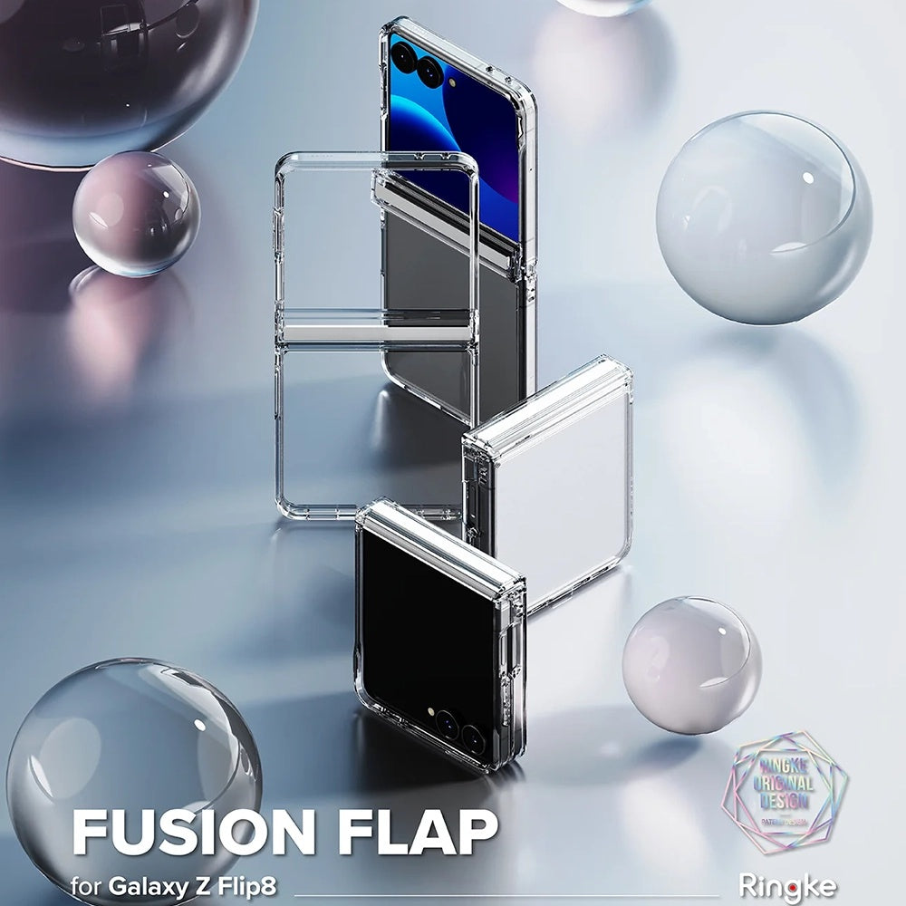 Maska za Samsung Galaxy Z Flip8 F776, Ringke, Fusion Flap, Prozirna
