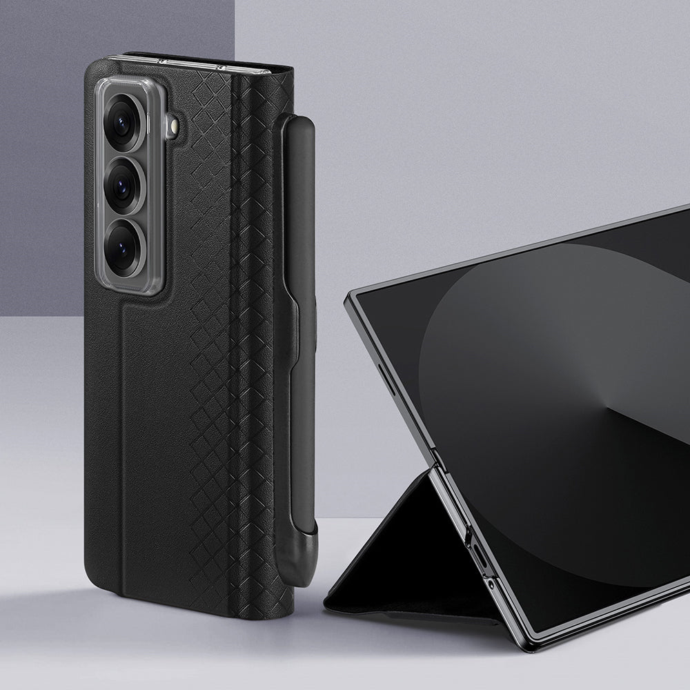 Futrola za Samsung Galaxy Z Fold Special, DUX DUCIS, Bril (s držačem za olovku), Crna