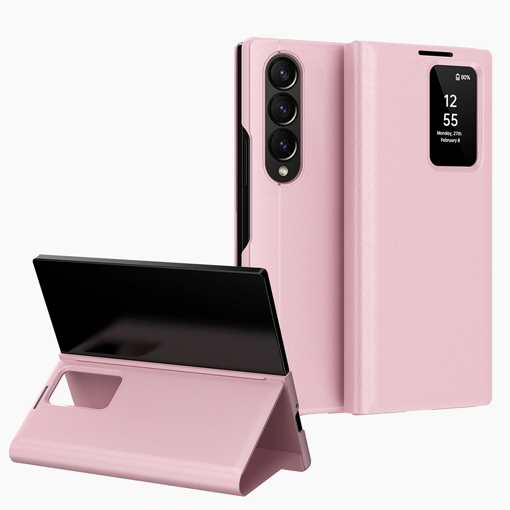 Futrola za Samsung Galaxy Z Fold3 5G F926, Techsuit, SmartView, Roza