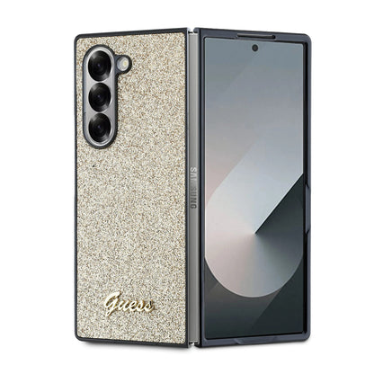 Futrola za Samsung Galaxy Z Fold6 F956, Guess, Glitter Script, Zlatna