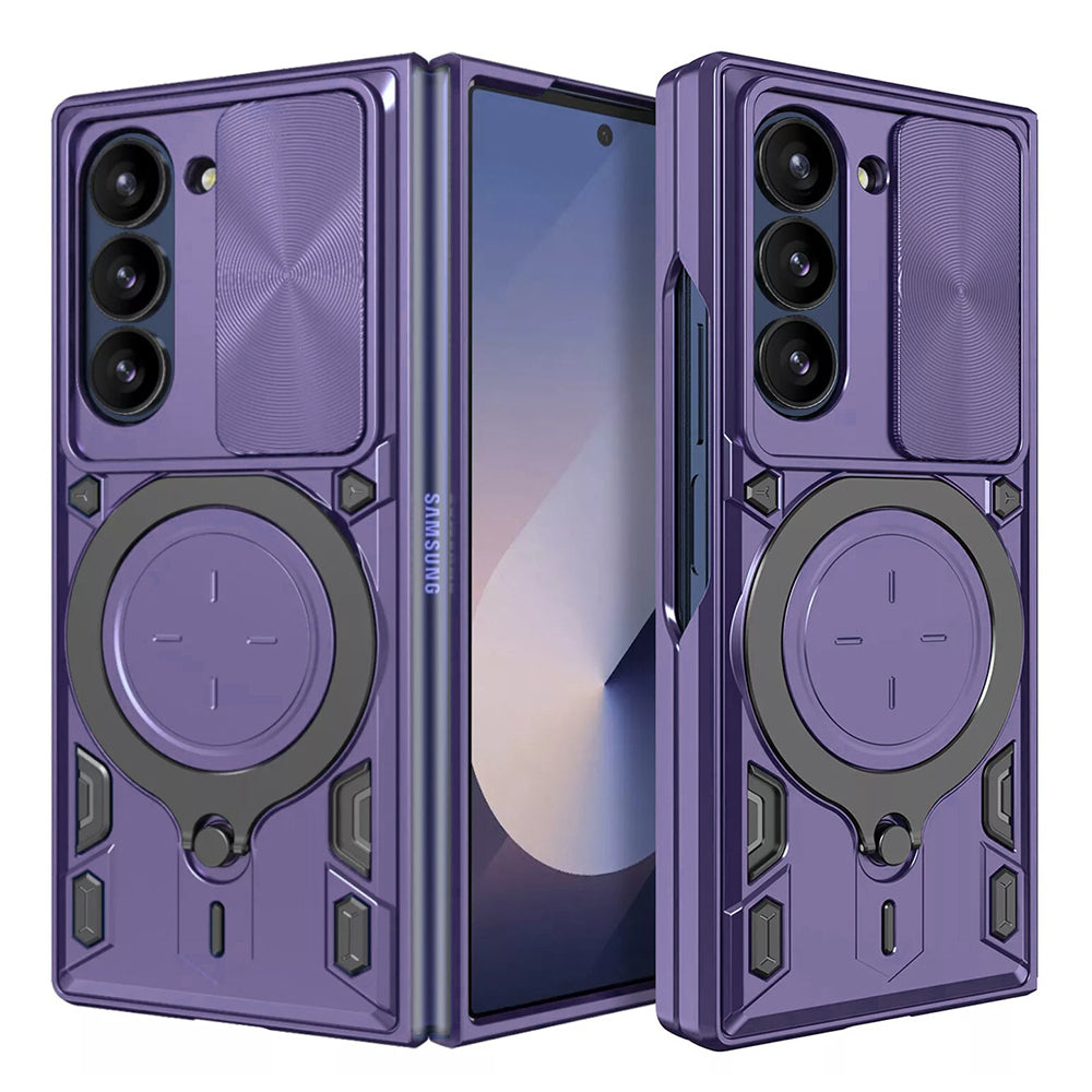 Maska za Samsung Galaxy Z Fold6 F956, Techsuit, CamGuard Pro, Ljubičasta