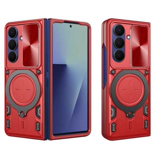 Maska za Samsung Galaxy Z Fold7 F966, Techsuit, CamGuard Pro, Crvena