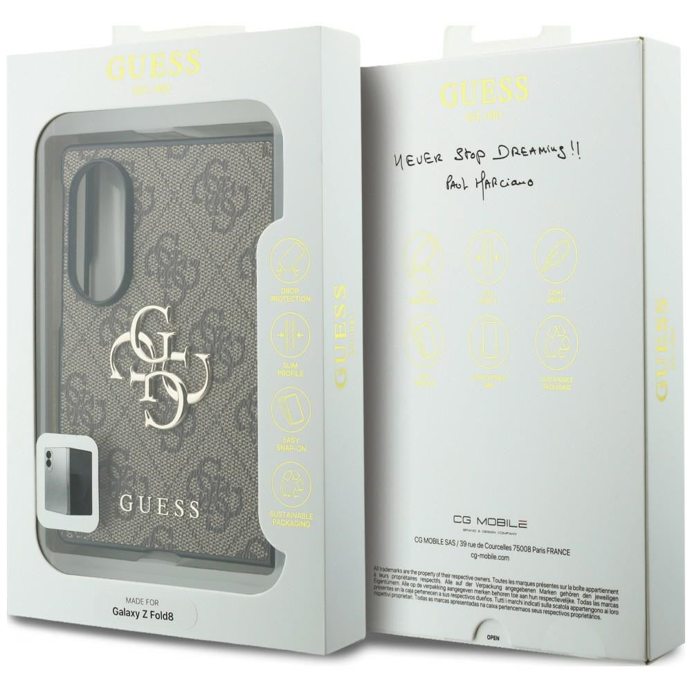 Maska za Samsung Galaxy Z Fold8 F971, Guess, 4G Big Logo, Smeđa