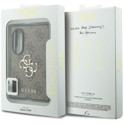 Maska za Samsung Galaxy Z Fold8 F971, Guess, 4G Big Logo, Smeđa