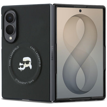 Maska za Samsung Galaxy Z Fold8 F971, Karl Lagerfeld, Karl & Choupette Head Pin, Crna