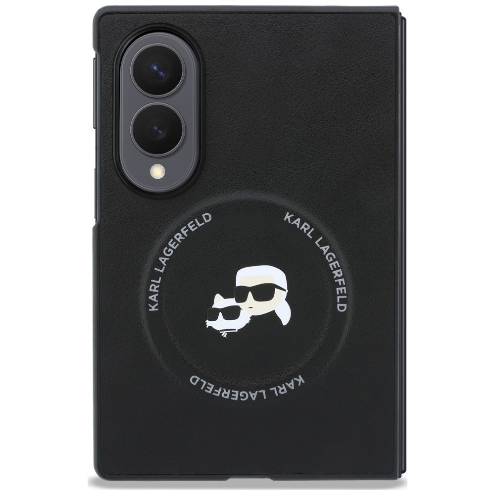 Maska za Samsung Galaxy Z Fold8 F971, Karl Lagerfeld, Karl & Choupette Head Pin, Crna