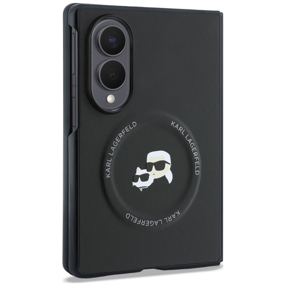 Maska za Samsung Galaxy Z Fold8 F971, Karl Lagerfeld, Karl & Choupette Head Pin, Crna